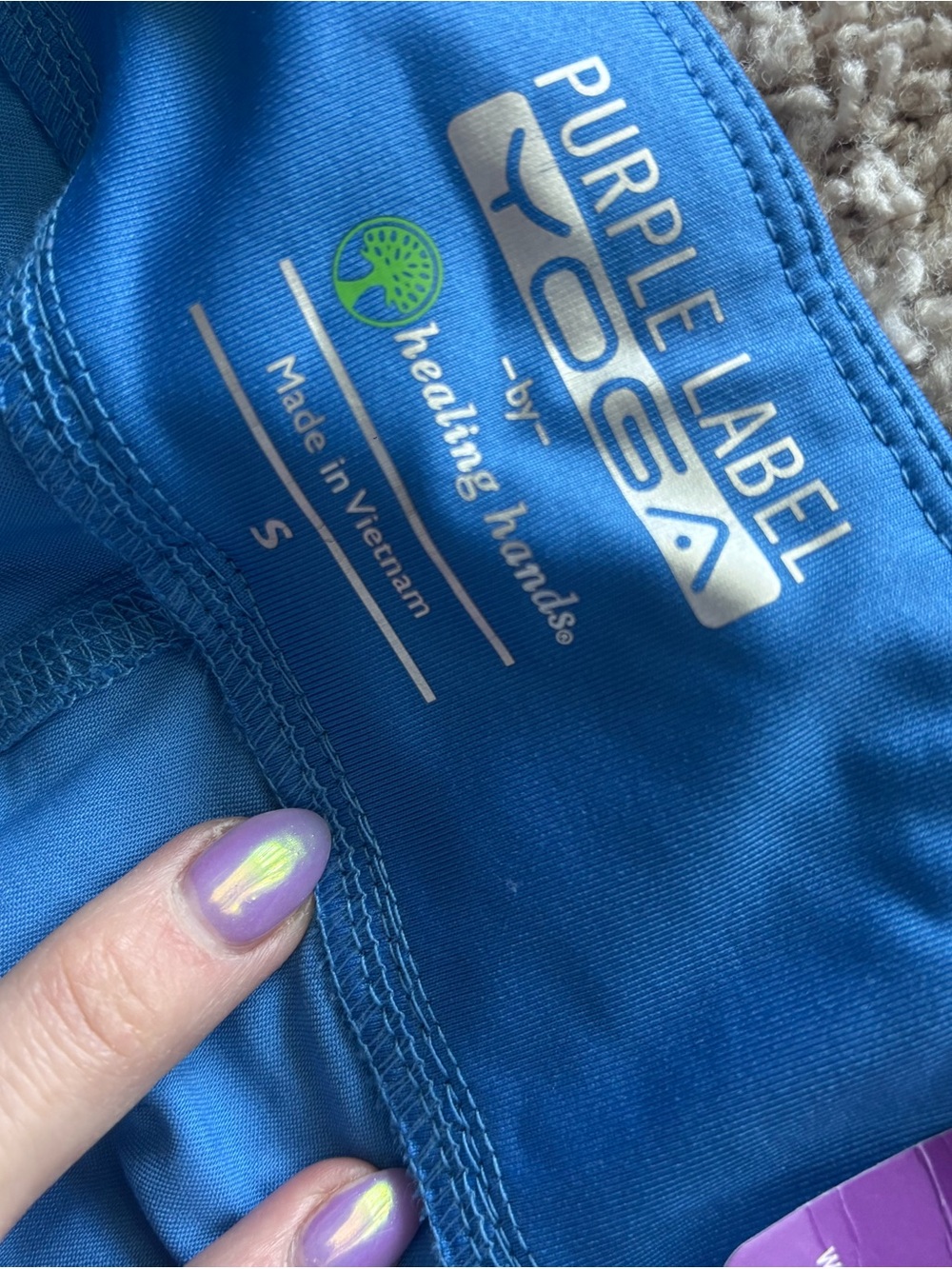 Healing Hands Scrub Pants Purple Label Yoga-Blue
